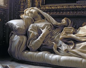 Muerte de la Beata Ludovica Albertoni, de la Capilla Altieri, 1674